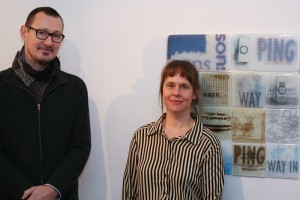 Jens Pfeifer und Katrin Maurer vor "Lybsterious" 