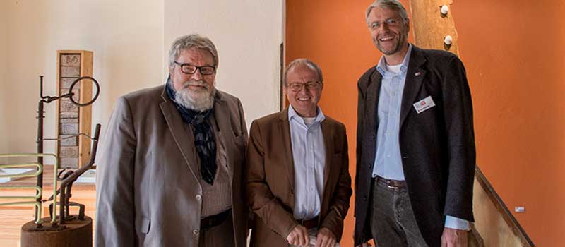 INVITO - Vernissage - v. l. Edmund Zeidler, Reinhard Dasenbrock und Dr. Lars Petersen